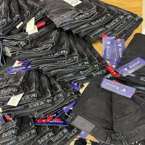 Lote de Excedentes de Pantalones Vaqueros Casuales de Marca de Bangladesh al por Mayor, Jeans Originales de Marca a Bajo Precio - Product Image 2