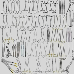 Surginexa, Instrumentos Quirúrgicos Certificados CE Clase I MFDS Safe SR-OP-0480, Modelo para Cirugía Cardiovascular Torácica, 106 Piezas - Product Image 1