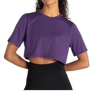 T-shirt court personnalisé pour femme, coupe ample, respirant, haut de sport pour la gym, entraînement, fitness, yoga, vêtements de sport, vente en gros OEM - Product Image 1
