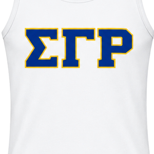 Camiseta sin mangas Sigma Gamma Rho para mujer, personalizada con letras griegas, sin mangas, informal, para verano, deportiva, para entrenamiento, a la moda - Product Image 3
