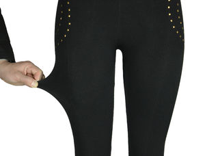 Leggings de Yoga de Color Puro, Diseño Nuevo, Cintura Alta, Moldeadores, para Mujer, Leggings Elásticos de Alta Calidad con Cierre y Botones - Product Image 5