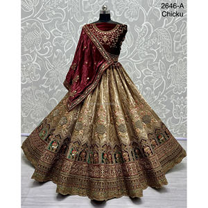 Nupcial Indio Desgaste Terciopelo Colecciones Para Novia Con Zarkhan Trabajo Por Fabzone - Product Image 6