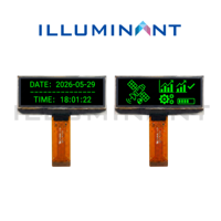 SAMPLE GRATIS Layar PMOLED 2,23 Inci 128x32 Putih/Kuning/Hijau/Biru Muda SSD1305 8-bit 68XX/80XX 4-wire SPI I2C 2832ASWCG01