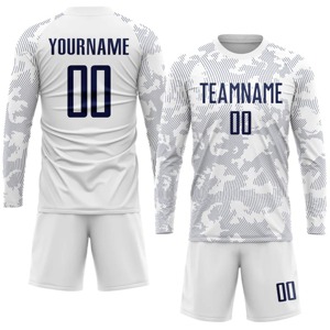 Conjunto de Uniforme de Fútbol Personalizado para Hombre y Mujer, Jersey y Pantalones Cortos de Poliéster Transpirable de Secado Rápido, para Entrenamiento Deportivo en Equipo, OEM Privado - Product Image 1