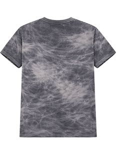 T-shirt gris délavé pour homme, col rond, manches courtes, en coton, style streetwear décontracté, délavage vintage, personnalisable, OEM, vente en gros, fournisseur de t-shirts - Product Image 2