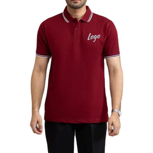 Polo personnalisé avec col contrasté à biais, manches courtes, polo décontracté pour homme - Product Image 1