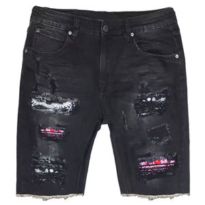 Short en jean de qualité supérieure, couleur unie, dernier design, nouvelle collection, vêtements de sport, short en jean pour homme, coupe ample, vente en gros - Product Image 6