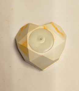 Vela en frasco de cerámica, caja personalizada, aromaterapia, Pascua, Acción de Gracias, hecha a mano, elegante, venta al por mayor, frasco de hormigón con forma de corazón - Product Image 2