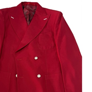 Customized <b>Women</b> Sorority Fraternity Heritage Masonic Regalia Greek Apparel White Blazer <b>Coat</b> <b>Women's</b> Black Red Trim Notched - Product Image 6