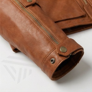 แจ็คเก็ตหนังแท้สำหรับขี่มอเตอร์ไซค์คุณภาพดีที่สุดสำหรับผู้ชาย รุ่นใหม่ล่าสุดสำหรับฤดูหนาว พร้อมแผ่นป้องกันที่ถอดออกได้ สามารถสั่งทำได้ - Product Image 6