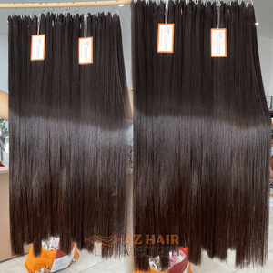 100% Remy vietnamien os droit extensions de cheveux humains Super soyeux trame faisceaux - Product Image 5