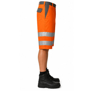 Pantalones Cortos de Trabajo de Alta Visibilidad con Detalles Reflectantes, Ajuste Ajustable y Tela Transpirable para Trabajo al Aire Libre - Product Image 5