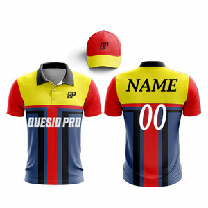 Conjunto de Uniforme de Cricket Sublimado Personalizado para Hombre, Camiseta con Botones, Pantalones de Bowling, Conjunto de Camiseta Polo Unisex y Pantalones Deportivos - Product Image 2