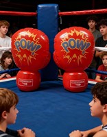 Gants de boxe gonflables pour enfants - Matériel PVC Taille 55 cm Rouge/Options de couleur et de logo personnalisées