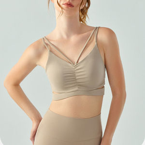 Vente en gros de tenues de sport personnalisées pour femmes, ensembles de yoga élastiques, soutien-gorge de sport à fort impact pour femmes - Product Image 5