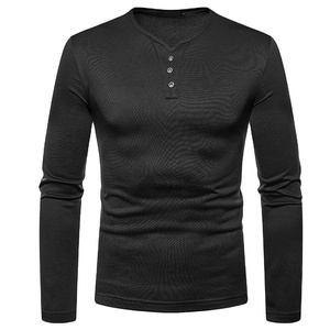 เสื้อยืดผู้ชายคุณภาพสูงสั่งทำพิเศษปี 2026 ผ้าฝ้าย 100% แฟชั่นทันสมัย แขนยาว ทอแบบถัก แห้งเร็ว เป็นมิตรกับสิ่งแวดล้อม - Product Image 2