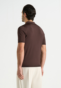 Polo à manches courtes en tricot pour homme, style décontracté, coupe classique, couleur unie, tissu durable 220g, toutes tailles disponibles - Product Image 3