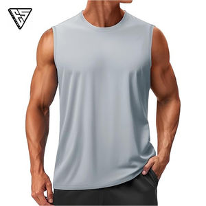 Camisetas sin Mangas de Algodón Suave y Transpirable de Primera Calidad, Camiseta Deportiva sin Mangas con Cuello Redondo, Chaleco Informal Personalizable para Hombre - Product Image 4
