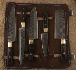 Premium Damascus Steel Chef <b>Knife</b> <b>Set</b> with Wood Handle Design for Home Kitchen Cooking Food Preparation Chef <b>Knife</b> <b>Sets</b> - Product Image 5