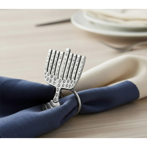 Anneaux de serviette en forme d'étoile de mer argentés, thème océan, supports de serviette nautiques pour mariage, fête, décoration de table à la maison, décoration de salle à manger en métal - Product Image 6