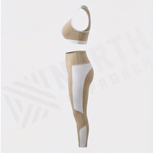 ชุดโยคะดีไซน์สวยแบบเซ็ต  รับออกแบบโลโก้ ชุดออกกำลังกาย ชุดฟิตเนส ชุดกีฬา ชุดออกกำลังกายสำหรับผู้หญิง - Product Image 3