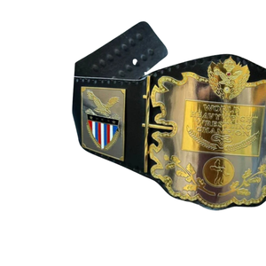 Ceinture de champion de lutte mondiale personnalisée, design or et bouclier, qualité supérieure, objet de collection - Product Image 4