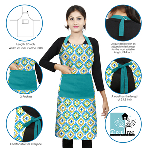 Printed Apron Washable Reusable High Quality Premium Chef <b>Cooking</b> Baking BBQ Kitchen Wear - Product Image 4