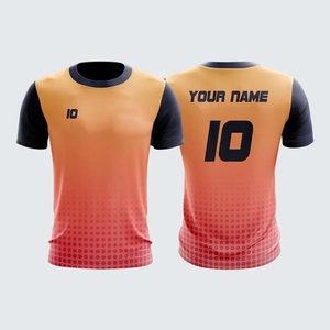 Maillot de football personnalisé imprimé par sublimation, uniforme d'équipe respirant, anti-humidité, séchage rapide, polyester, coupe courte, directement de l'usine - Product Image 4