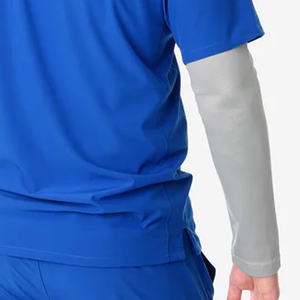 Socquettes d'infirmier de haute qualité pour hommes, vêtements de travail élégants pour salon de beauté, uniformes de médecin couleur gris - Product Image 3