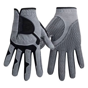 Gants de golf en cuir perforé blancs, antidérapants, à séchage rapide, respirants, pour hommes, femmes et jeunes sportifs - Product Image 1