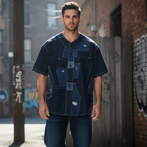 Maillot de baseball sur mesure, entièrement boutonné, en tissu mesh, vente en gros, vêtements de sport pour hommes, pour club de baseball, uniformes de haute qualité - Product Image 6