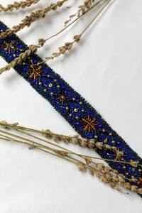 เข็มขัดปักลายดอกไม้ประณีตประดับลูกปัด งานฝีมือคุณภาพพรีเมียม เข็มขัดปักลายดอกไม้ประดับลูกปัด ของขวัญสำหรับเธอ - Product Image 3