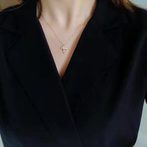 Pendientes de Cristal de Alta Gama con Diseño Retro de Espiga de Trigo, Populares, con Perlas de Agua Dulce, Colgante de Abanico, Joyería de Alta Gama - Product Image 4