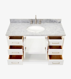 Meuble-lavabo de salle de bain OEM Sarah 49 pouces, meuble simple avec lavabo, 3 options de finition, vente en gros, usine du Vietnam - Product Image 5