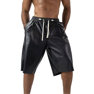 กางเกงขาสั้นหนังคุณภาพสูงสำหรับออกกำลังกายฤดูร้อนสำหรับผู้ชาย ระบายอากาศได้ดี น้ำหนักเบา ผลิตจากหนังแท้ 100% มีจำหน่ายแล้ว - Product Image 1