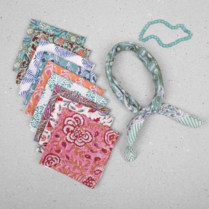 Bandanas imprimées style bohème chic, foulard doux en coton pour la tête, idéal pour le yoga, les voyages, la plage et les festivals. - Product Image 3
