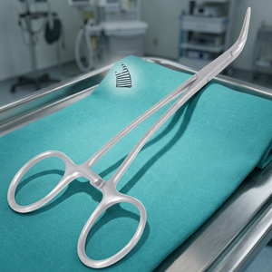 Pinces à éclats Peet en acier inoxydable chirurgical à pointe courbée, instrument manuel pour salle d'opération, certifié CE Classe I - Product Image 2