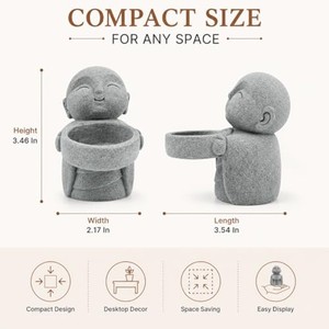 Bamboo Wood Zen Meditation <b>Figure</b> - Spiritual Wellness - Wholesale - Product Image 3