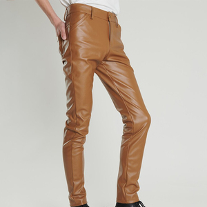 Nouveau style 2026 – Pantalon en cuir pour homme entièrement personnalisable avec logo – Meilleure vente – Tenue décontractée – Couleur unie - Product Image 3