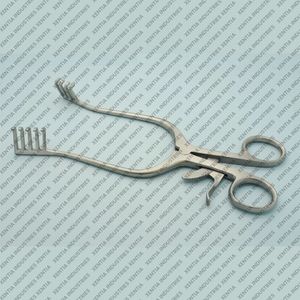 Écarteur chirurgical OR Grade Travers 4X5 à pointes émoussées, 8 pouces, auto-serrant, avec crochet à plaies, instruments orthopédiques CE ISO - Product Image 1