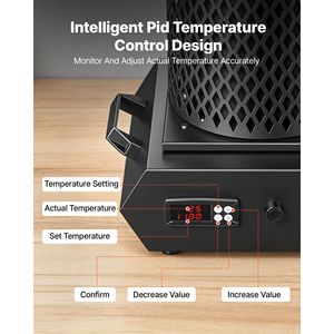 Forno per Fusione Gioielli 1350W 2102F PID Digitale con Crogioli in Ceramica da 1kg e 3kg e Guanto Isolante - Product Image 3