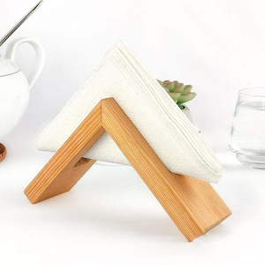 Distributeur de serviettes en bois de conception nouvelle pour restaurants, support de serviettes de table plat pour usage commercial - Product Image 4