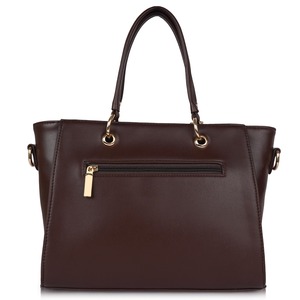 2024 European and American Retro Shoulder Bucket Messenger Bag <b>Soft</b> PU <b>Handbag</b> Zipper Closure Polyester Lining Women's - Product Image 2