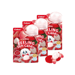 Wholesale Cokoc Lychee Flavored Peeled <b>Gummy</b> <b>Candy</b> 75g Chewy Fruit <b>Candy</b> Competitive Price Export - Product Image 2