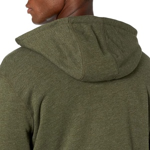 Custom Logo French Terry Thermal Embroidery Plain Cropped Cotton Breathable <b>Full</b> <b>Zip</b> <b>up</b> <b>Hoodie</b> basics cotton blended - Product Image 3