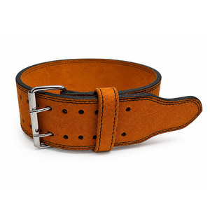 Ceinture de musculation professionnelle en cuir de vachette robuste, à double couture, avec une adhérence solide, pour un entraînement avancé et sécurisé - Product Image 2
