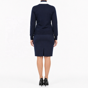 Nouveaux uniformes d'avionneur à manches longues pour pilotes et personnel de cabine, fabrication OEM, fournisseur, femmes, aéroport, logo et taille personnalisés - Product Image 3