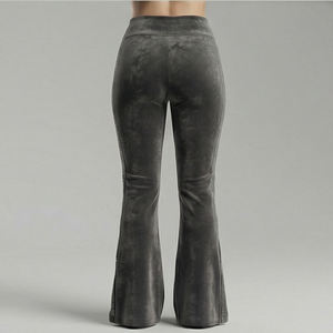 Leggings Personalizados de Moda Urbana para Mujer, con Pedrería, Cintura Alta, Corte Acampanado, Color Morado, Transpirables, Cómodos y Elásticos - Product Image 4