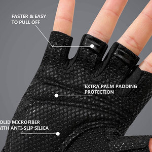 Guantes de neopreno transpirables para entrenamiento en gimnasio, levantamiento de pesas, ejercicio, fitness y deportes. Servicio OEM disponible. - Product Image 5