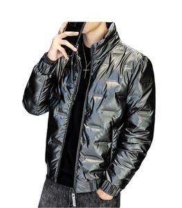 2025 mode Style couleur unie hommes doudoune en gros extérieur épais chaud veste d'hiver pour hommes - Product Image 1